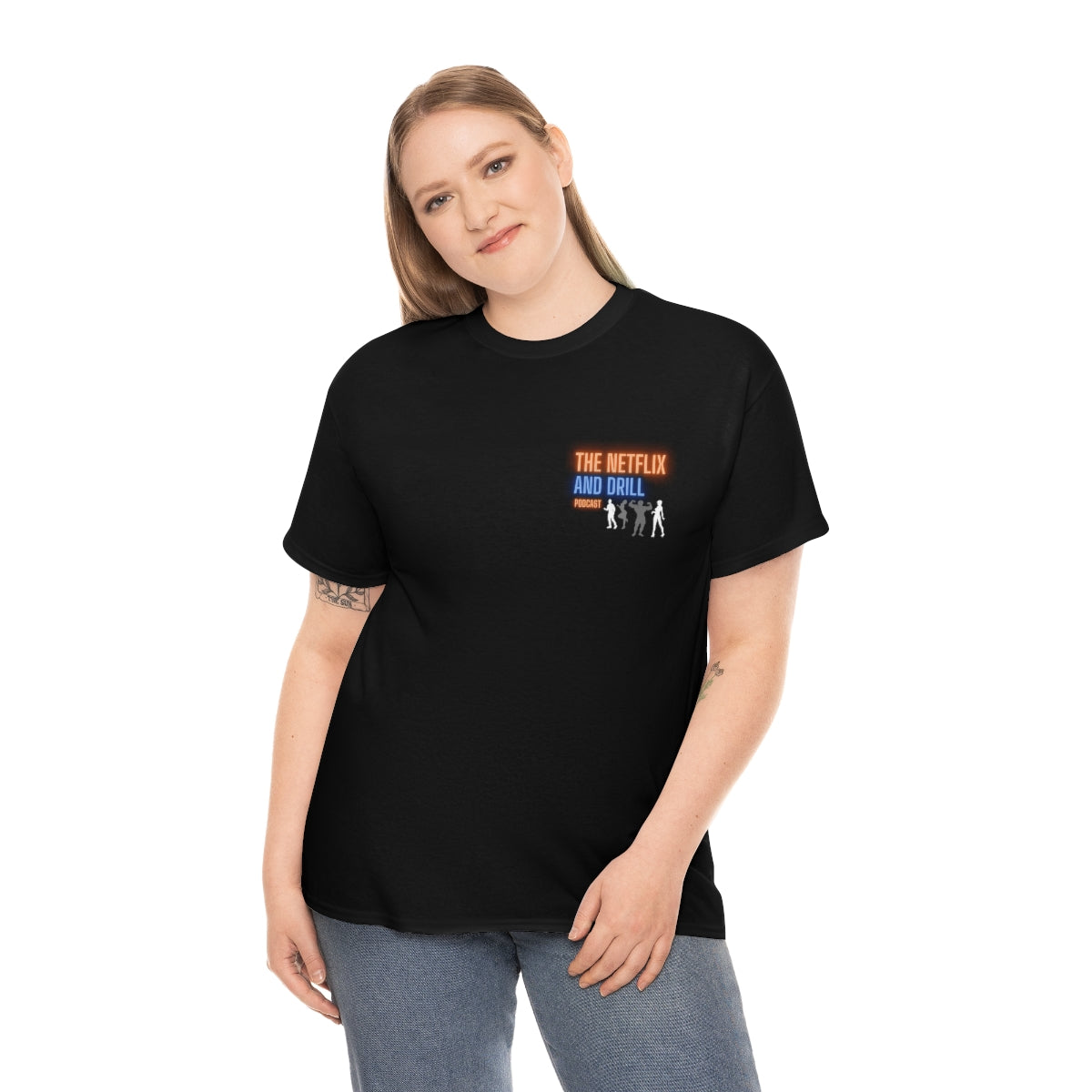 GILDAN NETFLIX AND DRILL HEAVY COTTON T-SHIRT