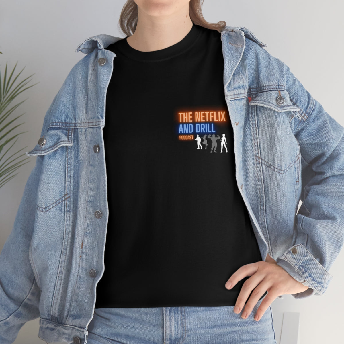 NETFLIX AND DRILL GILDAN "do the work" HEAVY COTTON T-SHIRT