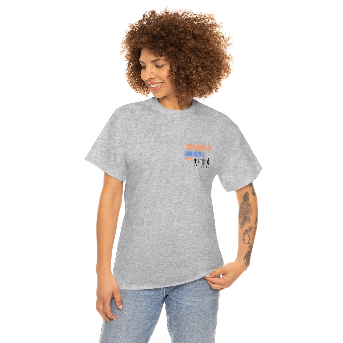 NETFLIX AND DRILL GILDAN "sandwich maker"  HEAVY COTTON T-SHIRT