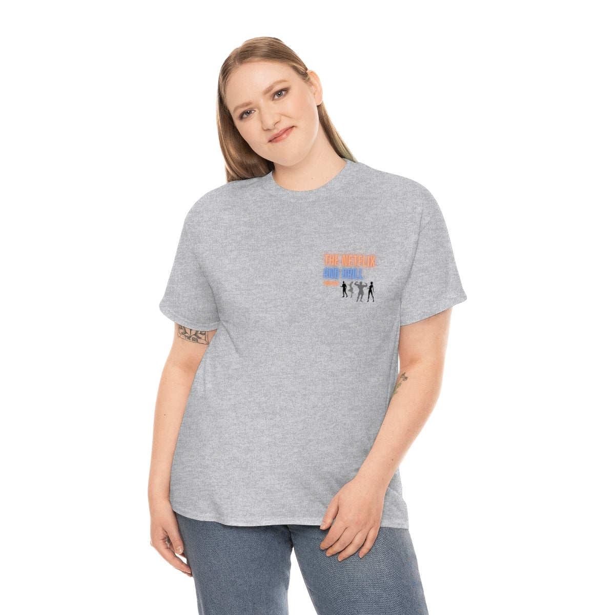 GILDAN NETFLIX AND DRILL HEAVY COTTON T-SHIRT